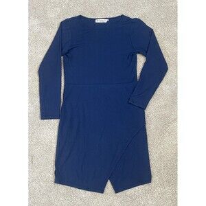 FIGHTING EEL Blue Long Sleeve Pull-over Dress Women - Size M